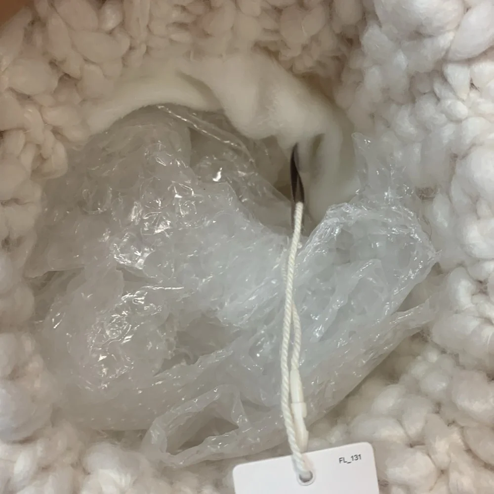 Anthropologie speckled barb pom lined winter hat new with tags
